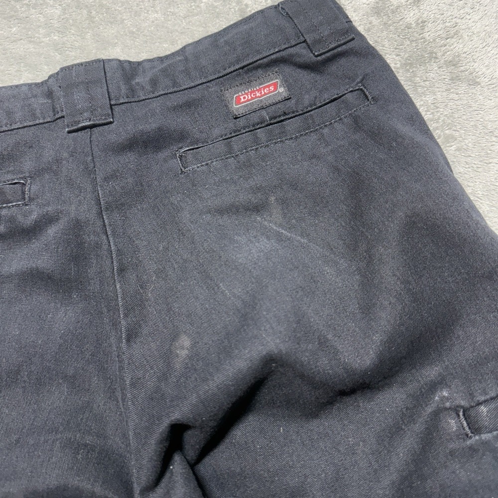 Dickies Double Knee Pants Mens 28x30 Black Loose Fit Workwear Durable - Picture 10 of 13